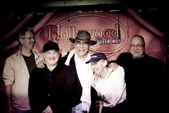Danny B Blues Band March 11, 2013. We're all sad and disgusted as usual. L to R...Phil Woodard, Brent Barkman, Danny Balaka, Whitey Glan, Bernie LaBarge.